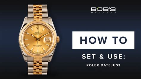 change time rolex datejust